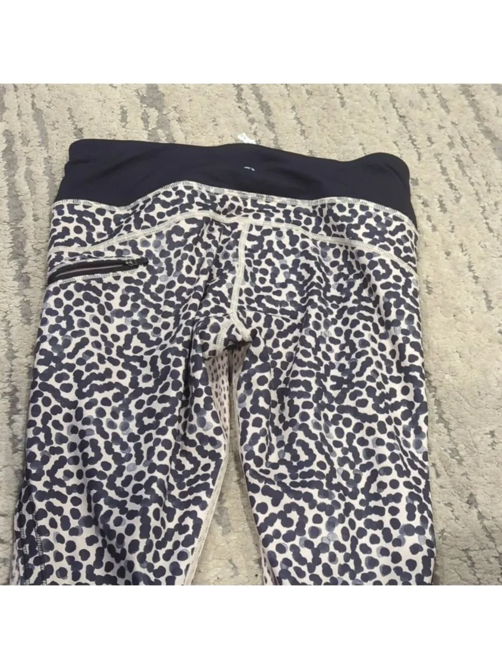 Lululemon Run: Top Speed Crop ace spotted grain